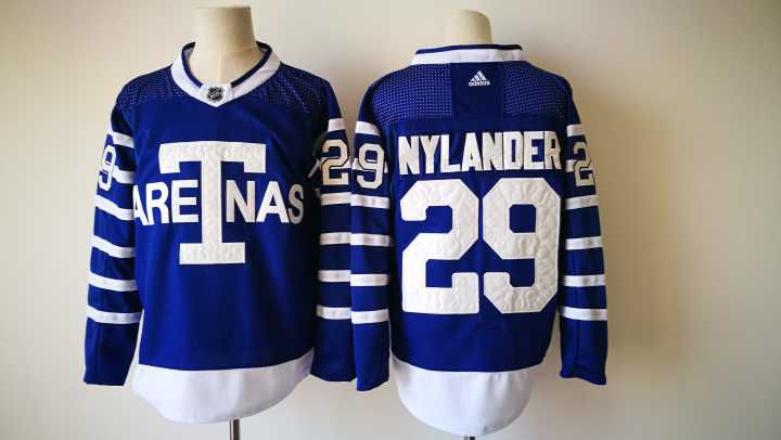 2017 Men NHL Toronto Maple Leafs 29 Nylander Adidas blue jersey